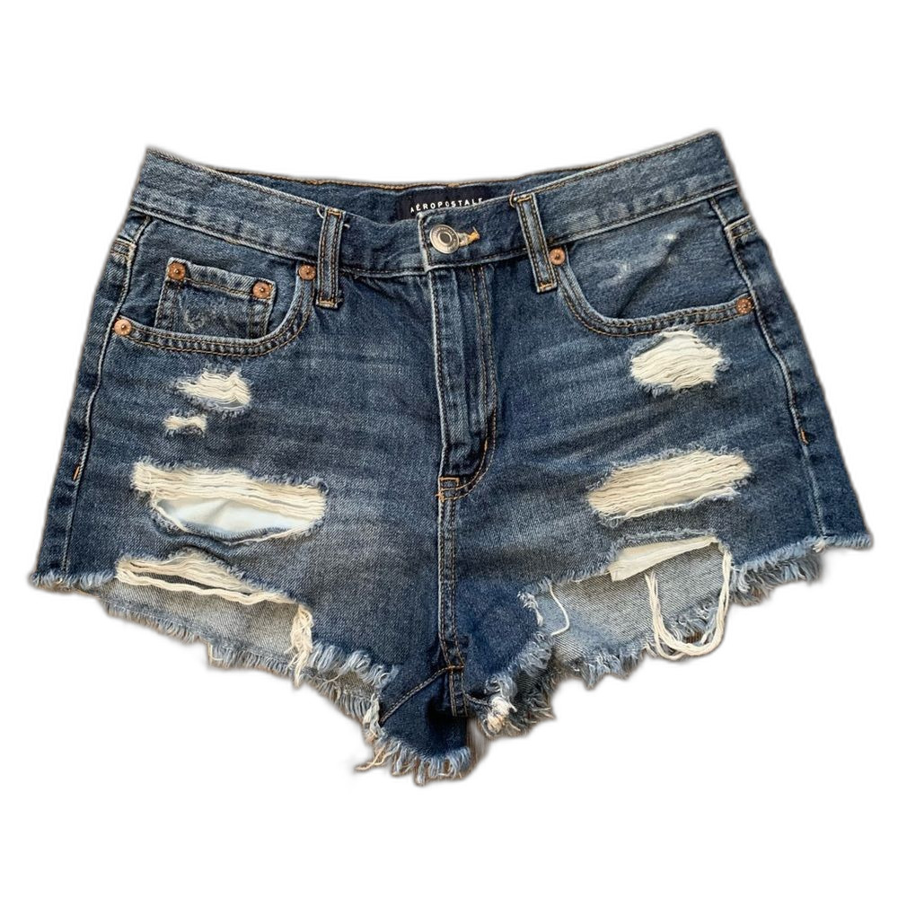 Aeropostale High Rise Shorty Shorts Size 4